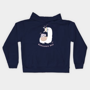 Koala and Llama Nap Kids Hoodie